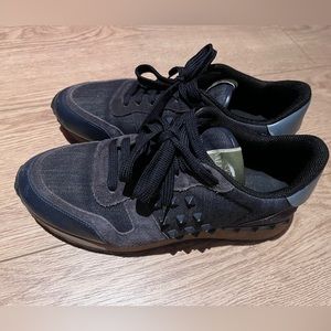 Valentino spikes denim trainers